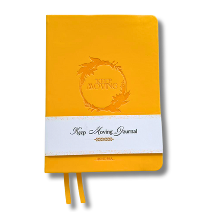 Keep Moving Journal - Sparkly Yellow.